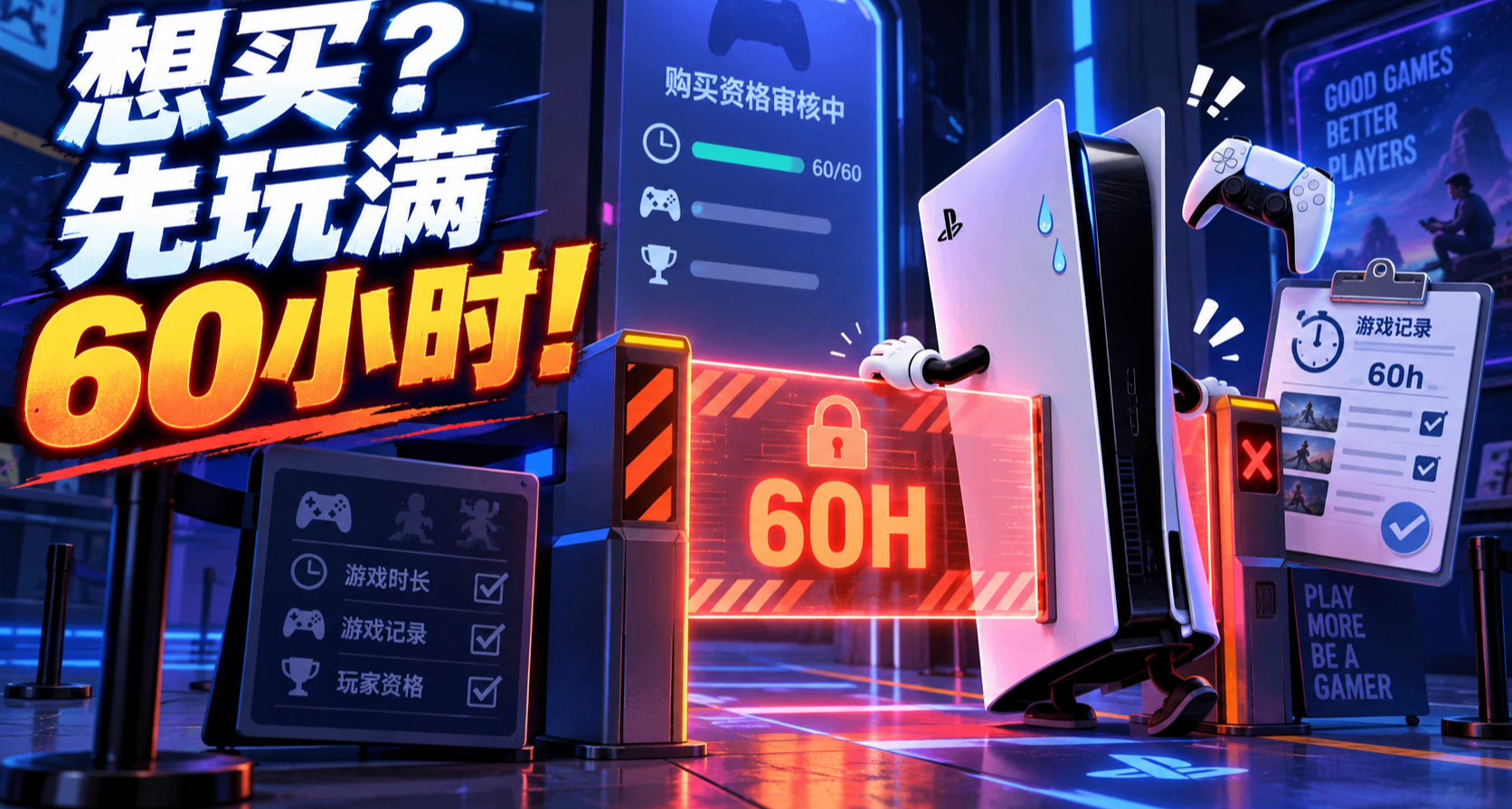 想买PS5 Pro先验游戏时长？索尼：没玩满60小时，没资格申请