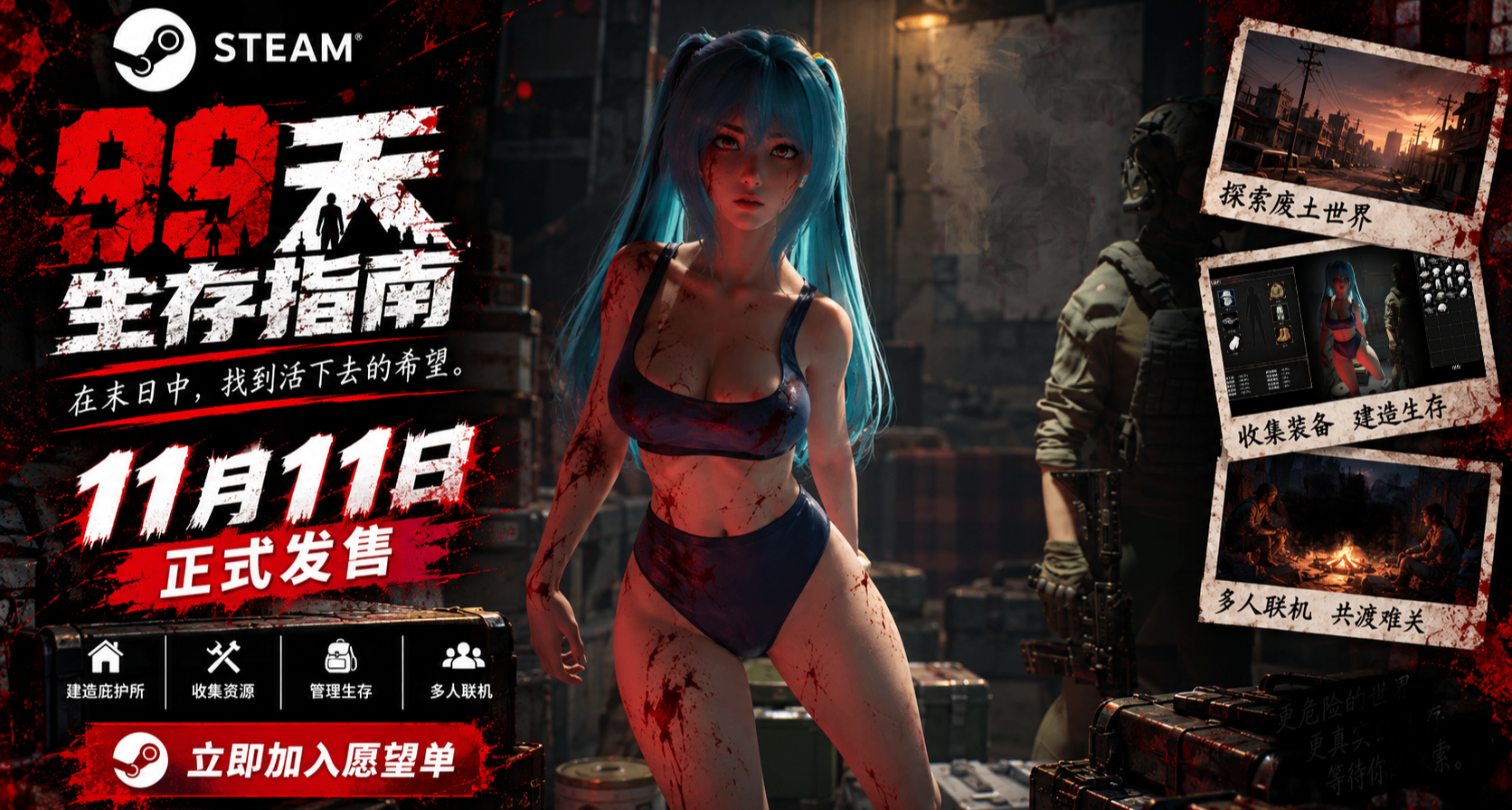 遊戲將在11月11日在Steam正式發佈
