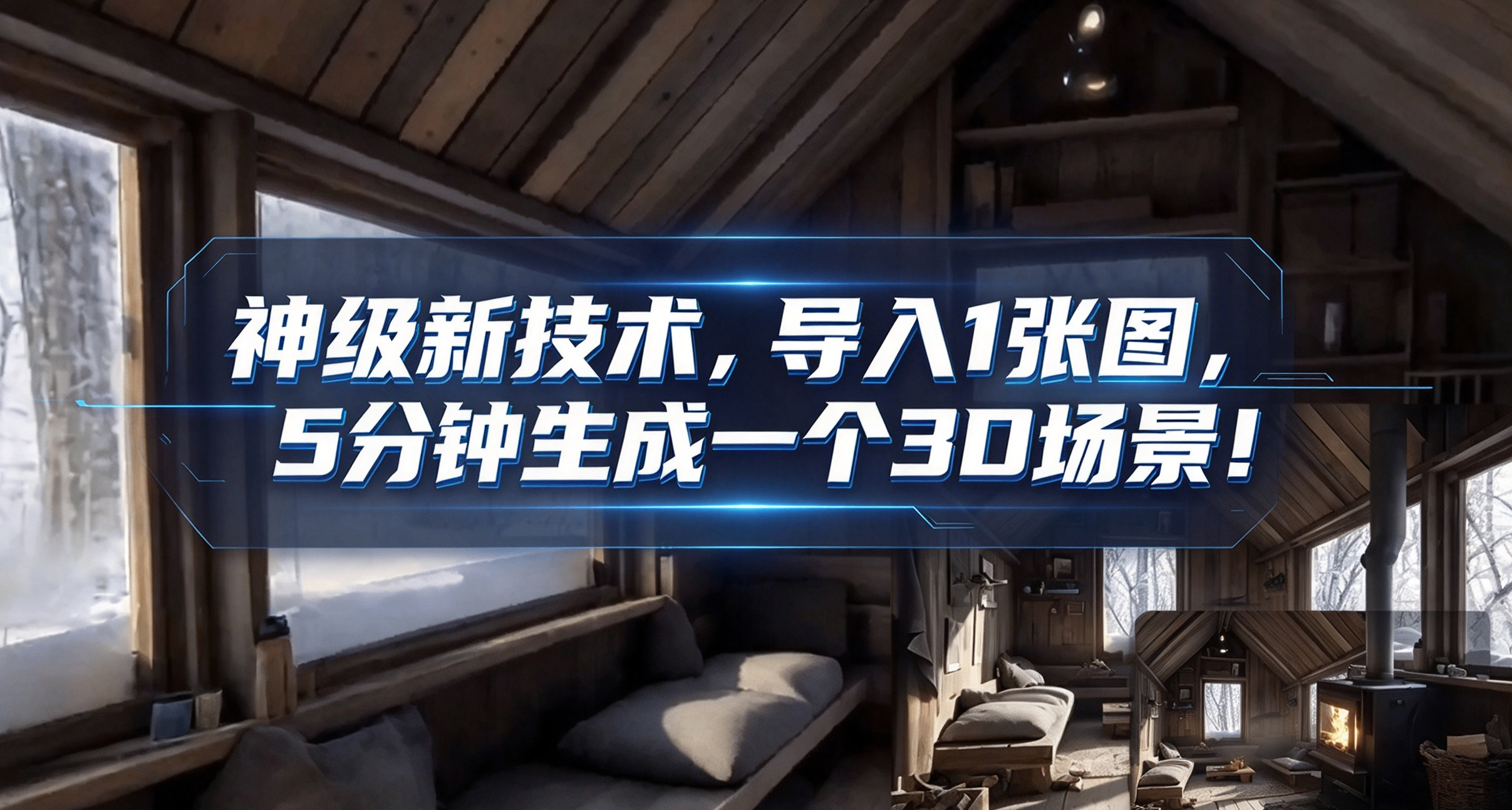 神級新技術！1張圖5分鐘生成一個3D場景，遊戲行業迎來技術變革！