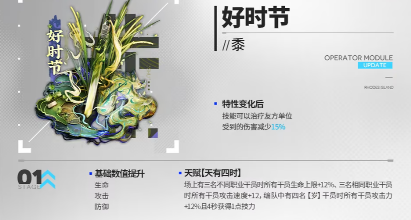 明日方舟10月模組前瞻，天有四時加強，餅乾擋4加強傷害