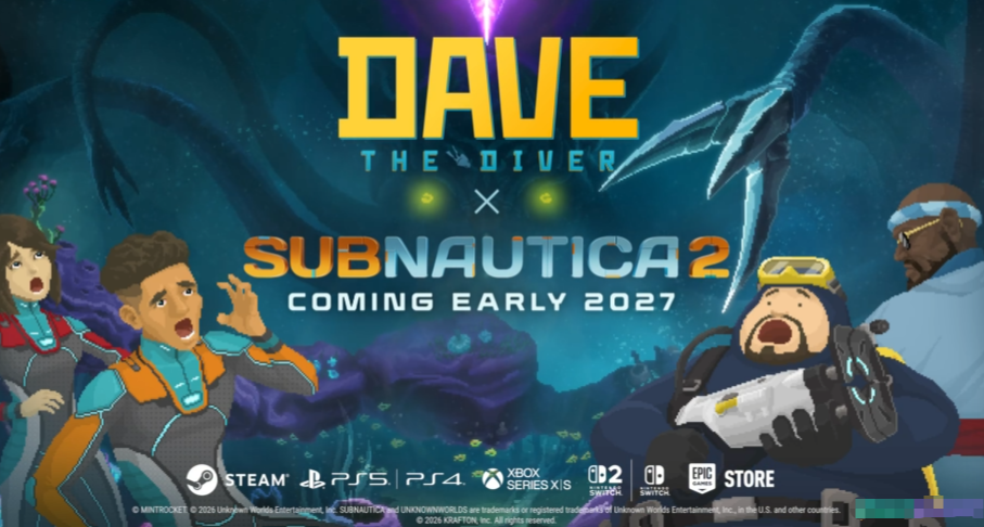 正式公开！《潜水员戴夫》×《深海迷航 2》联动 DLC 2027年初登陆