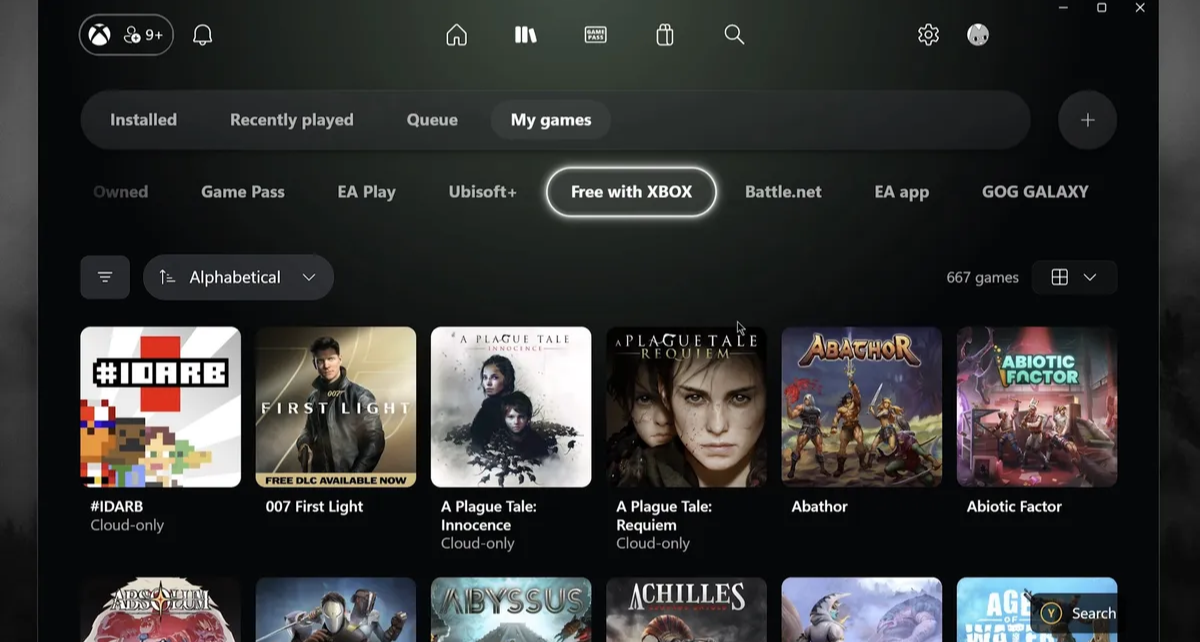 Xbox全新PC應用：底層代碼經過全面重構，界面操作更流暢