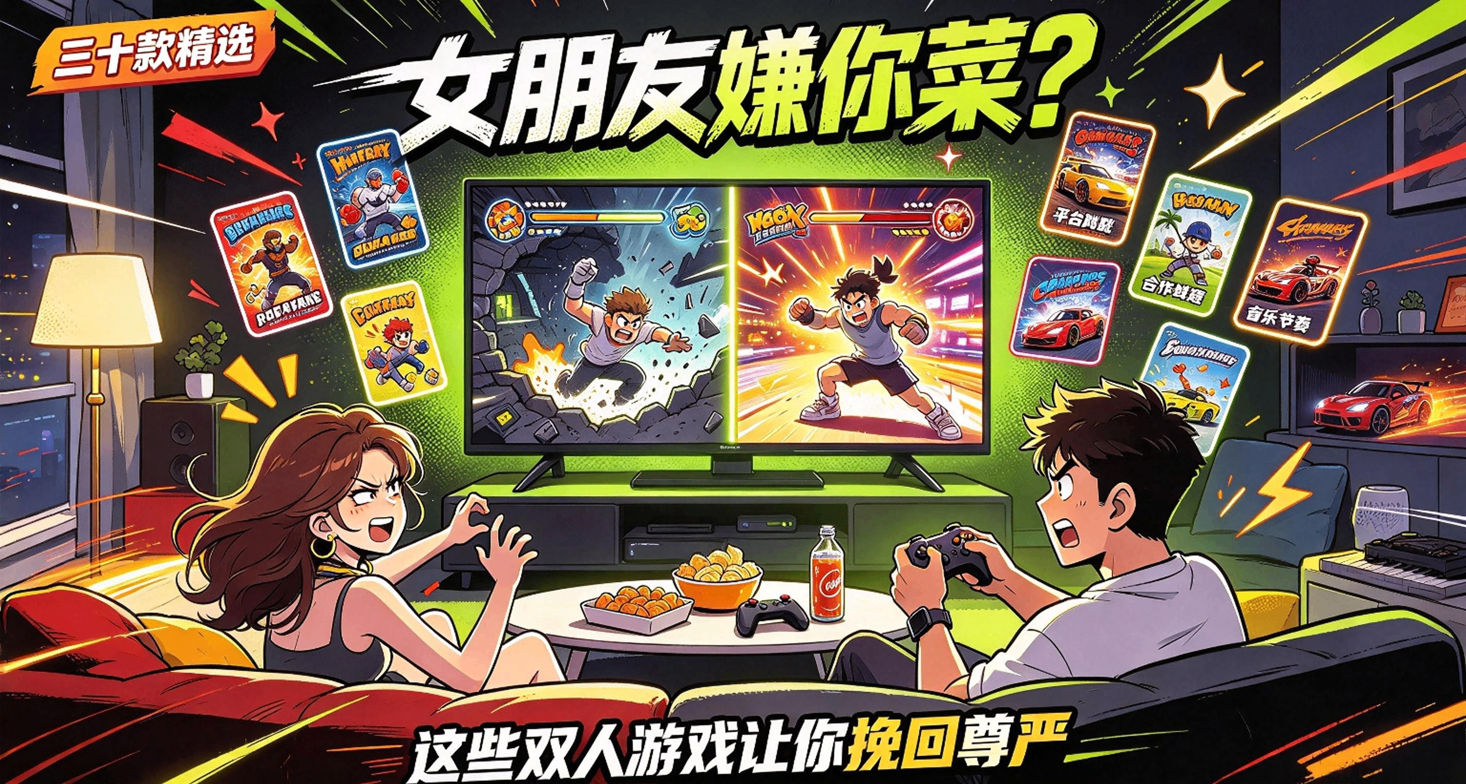 「三十款精选」女朋友嫌你菜？这些双人游戏让你挽回尊严