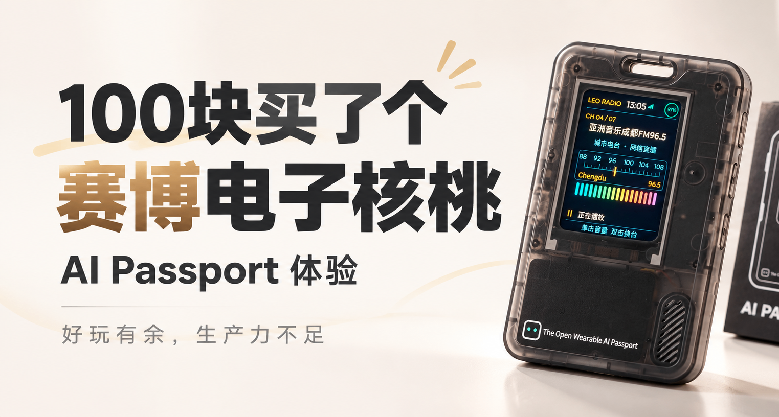 100塊買了個“賽博電子核桃”，沒幫我幹活，倒是挺耽誤幹活