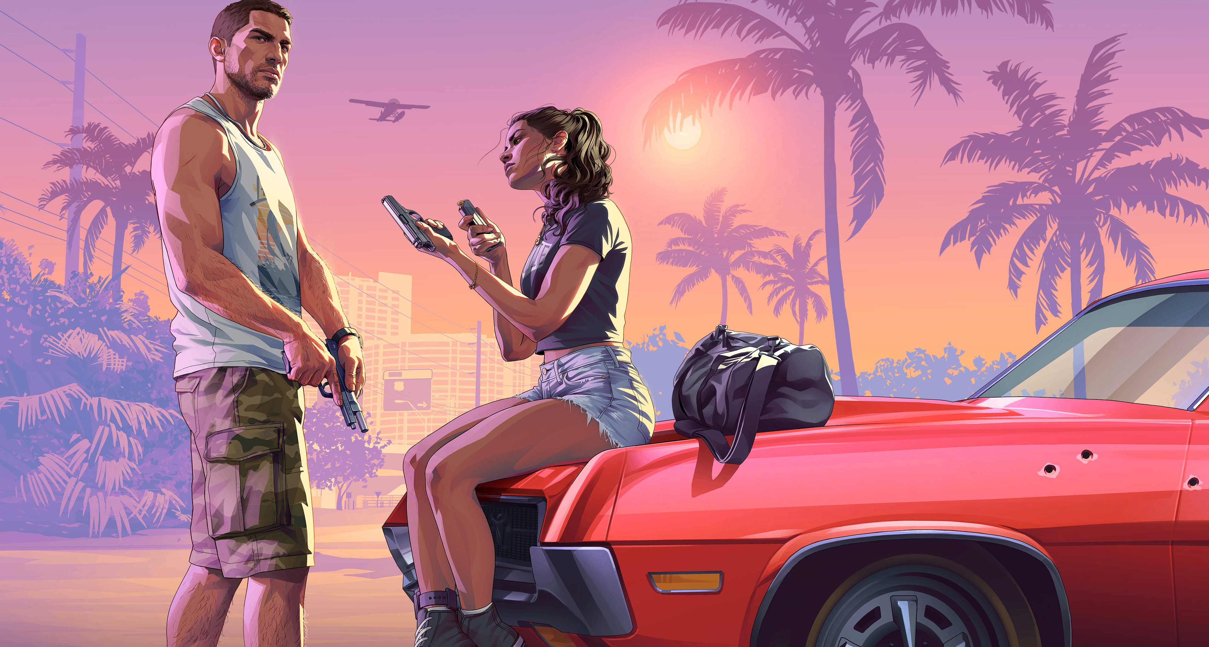 R星突發❗《GTA6》新發售預告片簡析，披露更多大場面橋段💵！