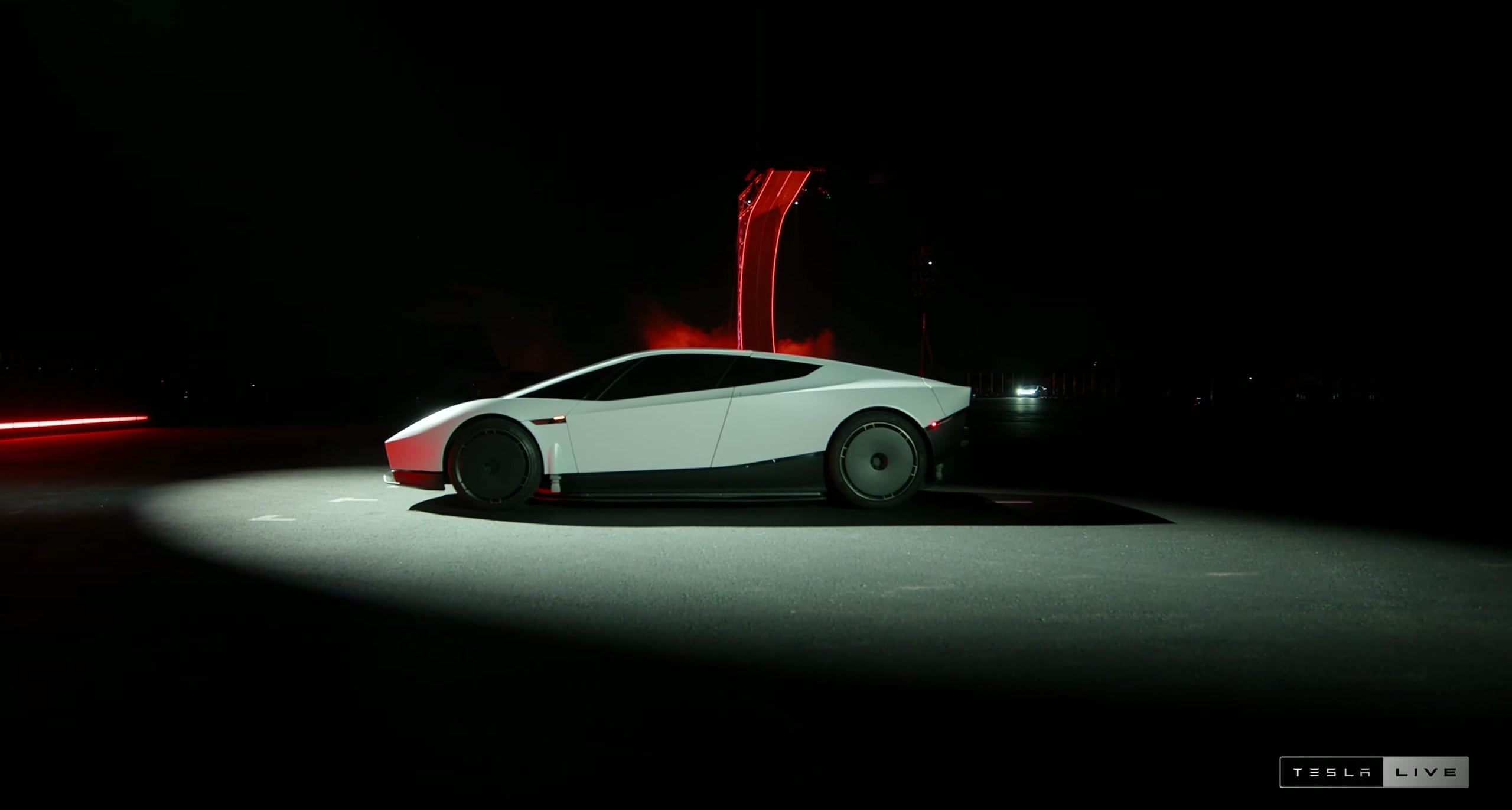 Tesla新款Roadster亮相：真的飛了，0-60英里/小時現場顯示0.81秒