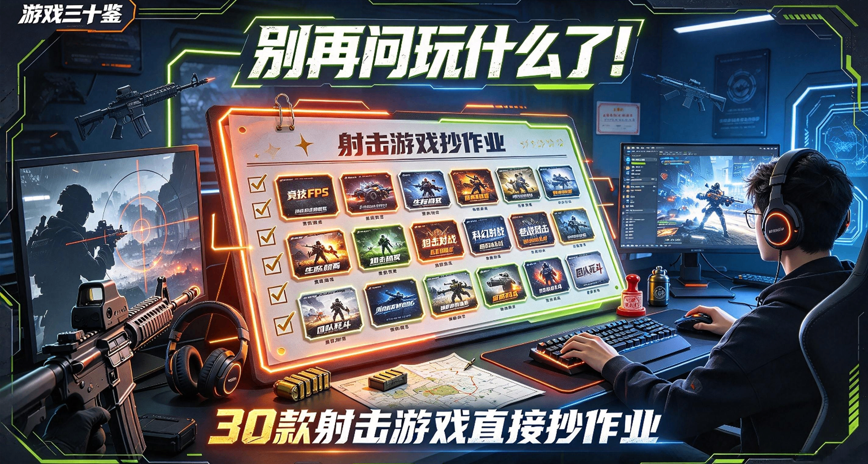 遊戲三十鑑：別再問玩什麼了！30款射擊遊戲直接抄作業