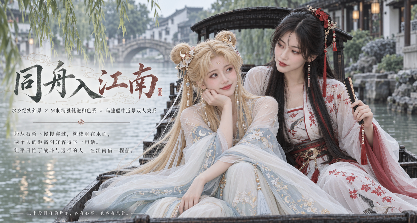 同舟入江南 | 當動漫遊戲角色，走進煙雨江南