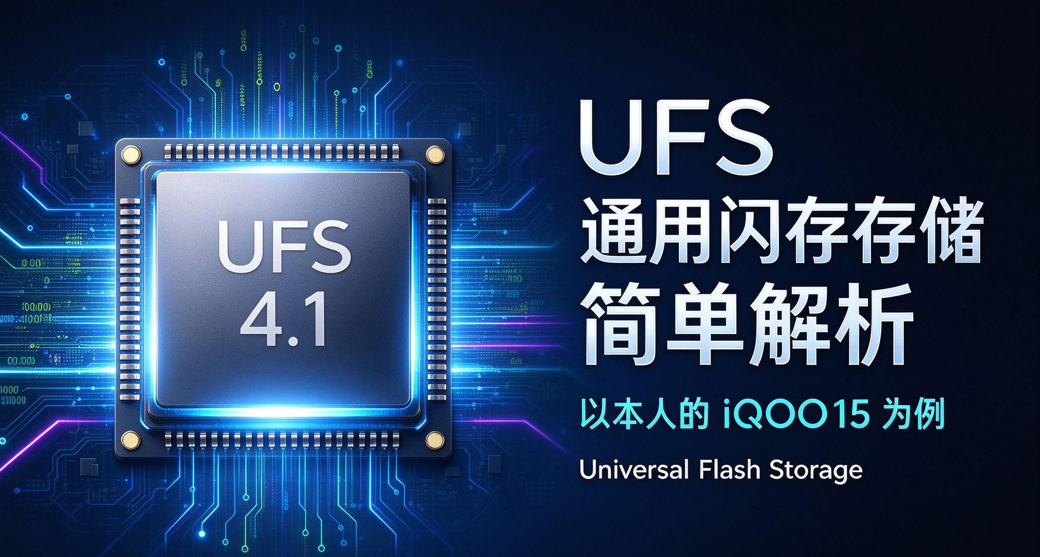 UFS(通用閃存存儲）簡單解析：以本人的iQOO15爲例
