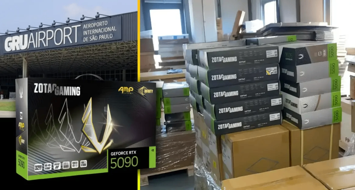 價值 47 萬美元的兩托盤 ZOTAC RTX 5090 顯卡在巴西機場失蹤