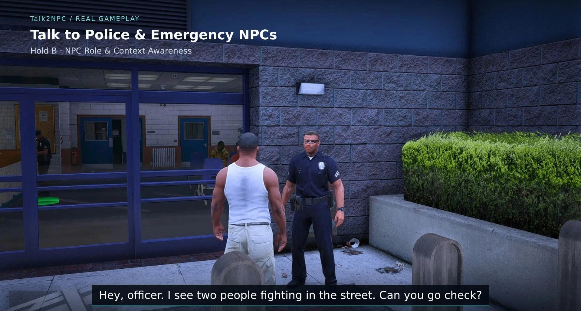AI讓《GTA5》的NPC，有了自我意識，可以和你自由聊天了！