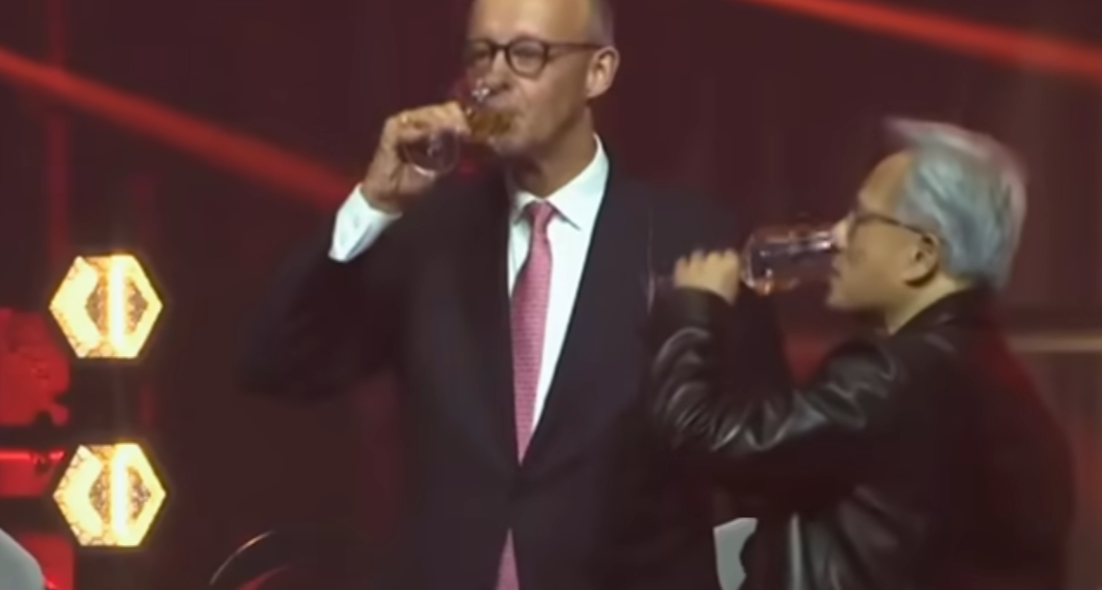 黄仁勋和默茨煮酒论英雄