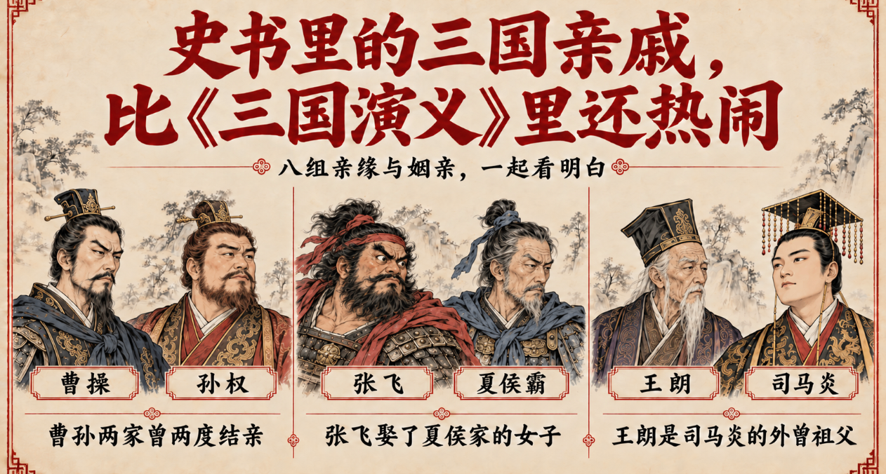 史書裏的三國親戚，比《三國演義》裏還熱鬧