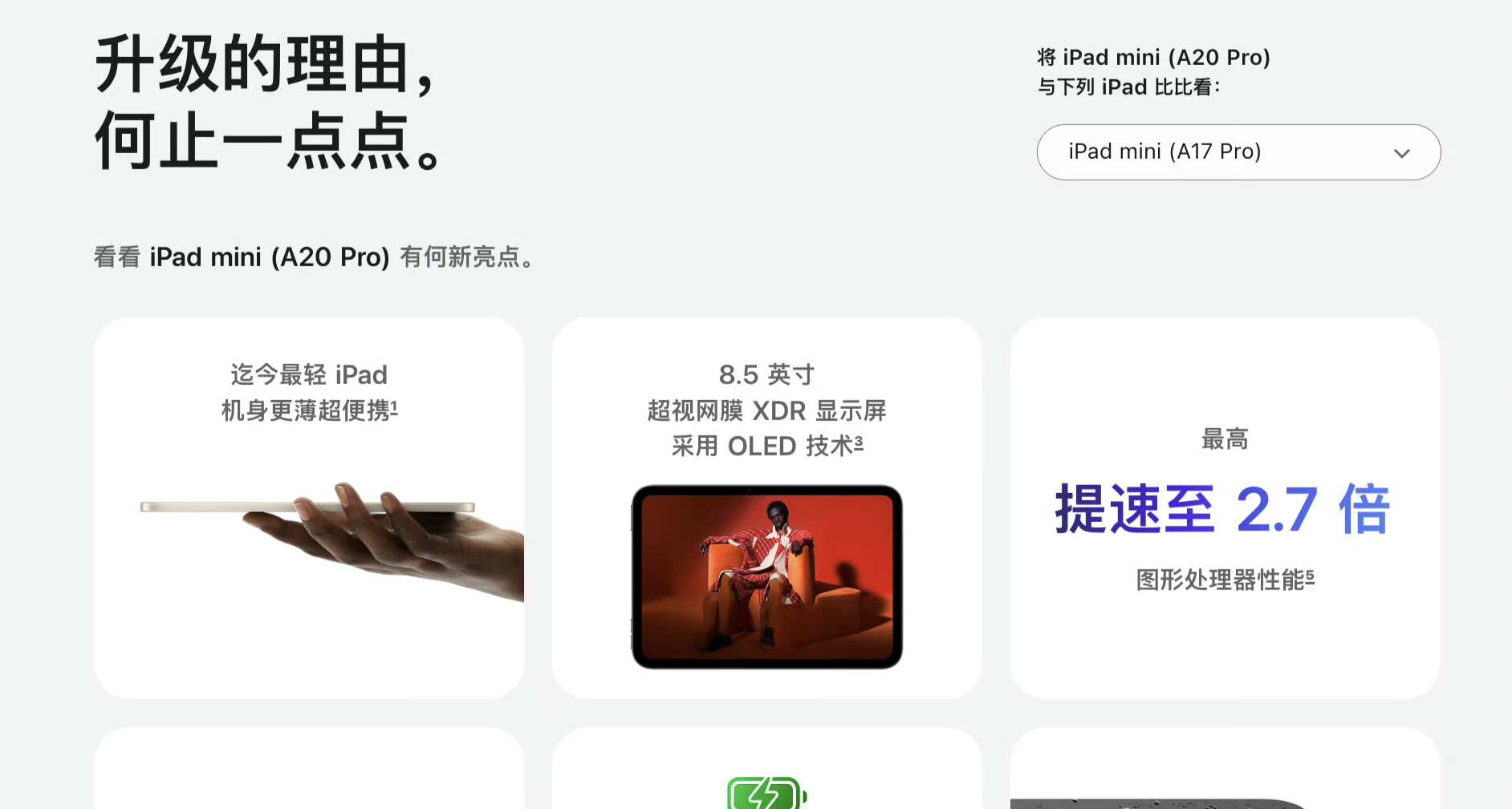iPad mini 8，正式发布：5499元起，首发A20Pro阉割版，60Hz小屏
