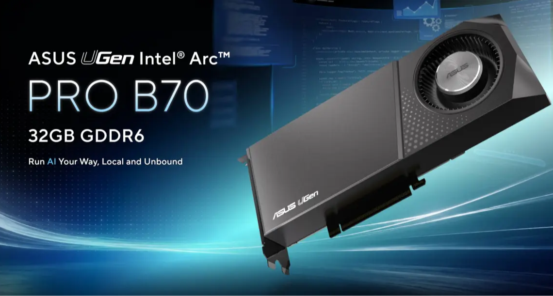 华硕首款Intel Arc专业卡开卖：32GB显存，售价比Intel贵了近一倍
