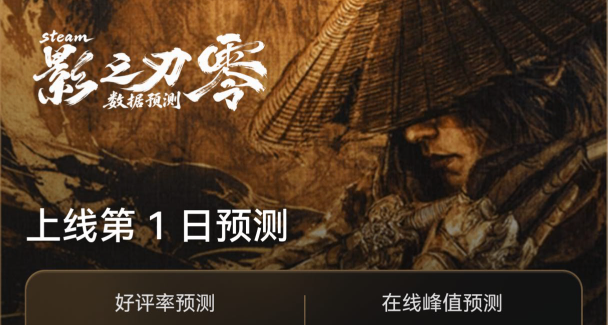 来预测一下《影之刃零》好评率，明天见分晓！