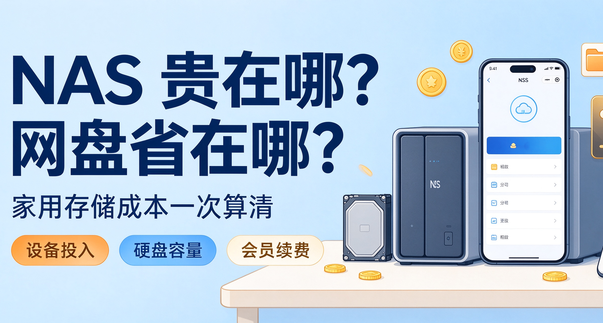 硬盤價格暴漲，雙11買NAS還是續費網盤？給大家算了一筆賬