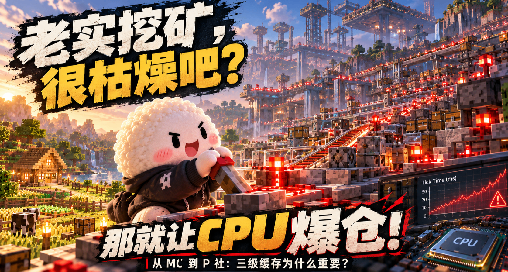 老实砍树很枯燥吧！那就让cpu爆仓！从mc到p社聊聊cpu缓存